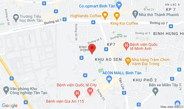 Lầu 3, TTTM Aeon Mall Bình Tân, Số 1 Đường Số 17A, P. Bình Trị Đông B, Q. Bình Tân