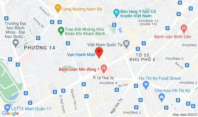 Lầu 6.17, TTTM Vạn Hạnh Mall, Số 11 Sư Vạn Hạnh, P. 13, Q. 10
