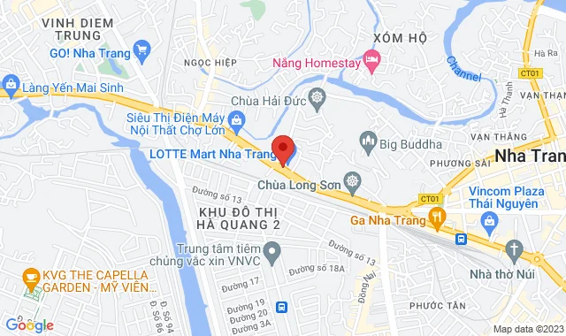 Lô 1F3 TTTM Lotte Nha Trang, 58 đường 23/10, P. Phương Sơn, TP. Nha Trang