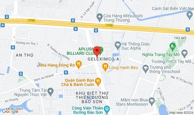 Lô 22, KĐT Geleximco, Lê Trọng Tấn, Xã An Khánh, Huyện Hoài Đức