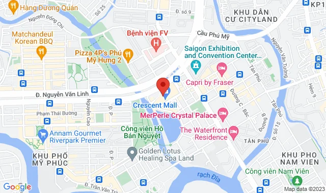 Lô 3F-40,41 Tầng 03, Trung tâm Crescent Mall số 101 đường Tôn Dật Tiên, P. Tân Phú, Q. 7