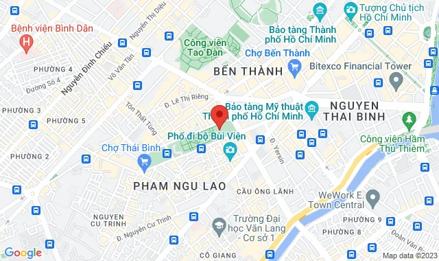 Lô H1-01 tầng 1, TTTM Sense Market, số 4 Phạm Ngũ Lão, P. Phạm Ngũ Lão, Q. 1