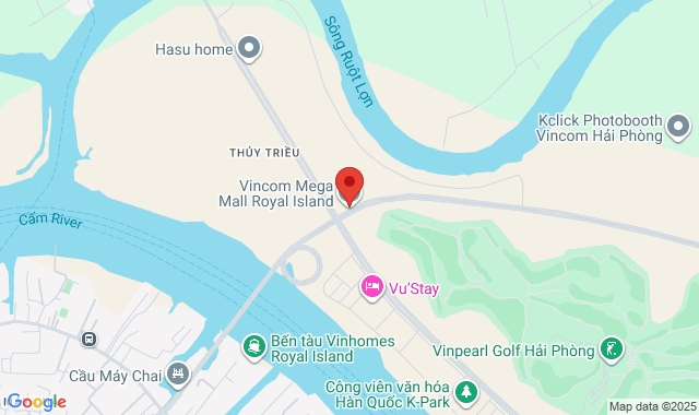 Lô L3-05 Tầng L3, Vincom Mega Mall Royal Island - Lô CCĐT-01, Khu B1, Đảo Vũ Yên, P. Thủy Nguyên