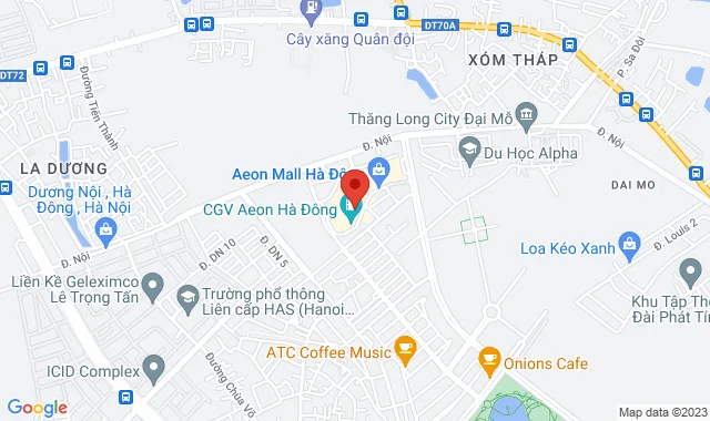 Lô T162, Tầng 1, TTTM Aeon Hà Đông, P. Dương Nội, Q. Hà Đông