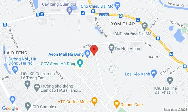 Lô T249-250 - Tầng 2 - TTTM Aeon Mall Hà Đông , P.Dương Nội, Q.Hà Đông