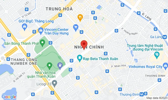 Mặt sau toà nhà Golden Palace, số 54 Lê Văn Lương, P. Nhân Chính, Q. Thanh Xuân