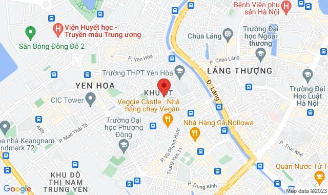 Ngõ 20 Trần Kim Xuyến vào 300m , Số 16 – C2, Khu biệt thự 5,2ha, P. Yên Hoà, Q. Cầu Giấy (Cạnh bãi đỗ xe Thông minh và Trường quốc tế Global)