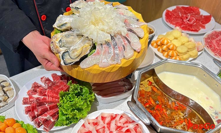 Nhà hàng Dao Hua Taiwanese Hotpot ParadiseTrung Kính Buffet Lẩu Băng Chuyền Đài Loan 5
