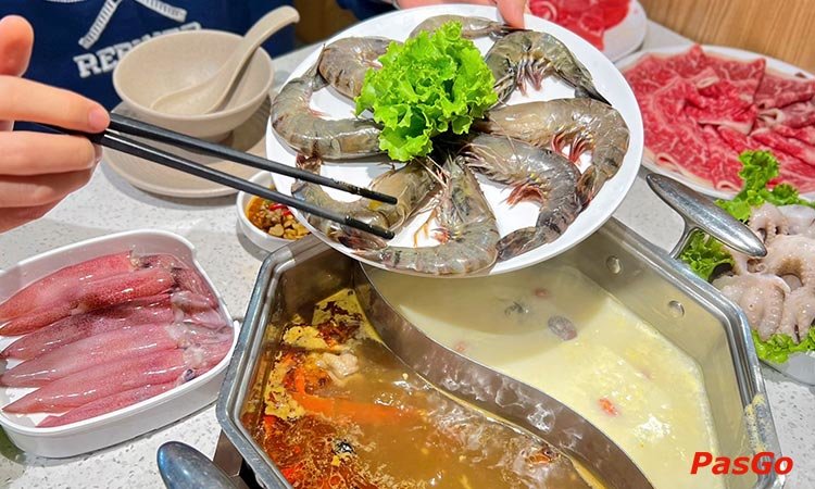 Nhà hàng Dao Hua Taiwanese Hotpot ParadiseTrung Kính Buffet Lẩu Băng Chuyền Đài Loan 6