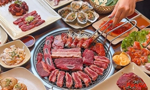 Nhà hàng Hugo BBQ Miếu Đầm chuyên buffet nướng lẩu Hàn Quốc 1