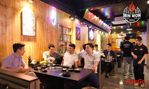 Nhà hàng Min Won BBQ Nguyễn Chánh phục vụ gọi món và buffet Lẩu Nướng Hàn Quốc 12