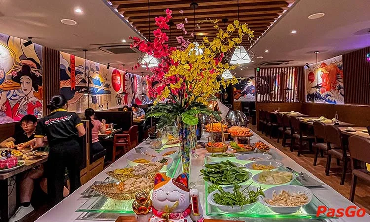 Nhà hàng Paradise Hotpot Buffet Hoàng Hoa Thám chuyên Buffet Lẩu 11