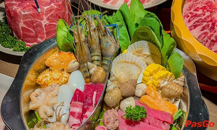Nhà hàng Paradise Hotpot Buffet Hoàng Hoa Thám chuyên Buffet Lẩu 3