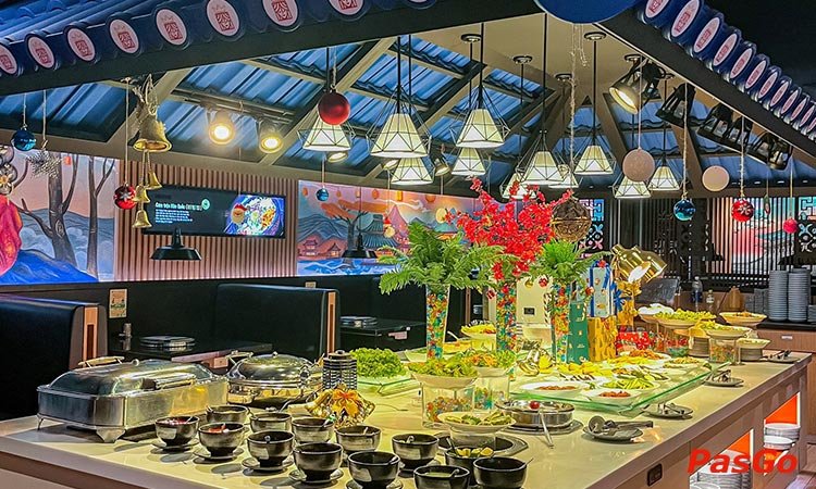 Nhà hàng Queen BBQ Buffet Hoàng Hoa Thám Buffet Nướng Hàn Quốc 11