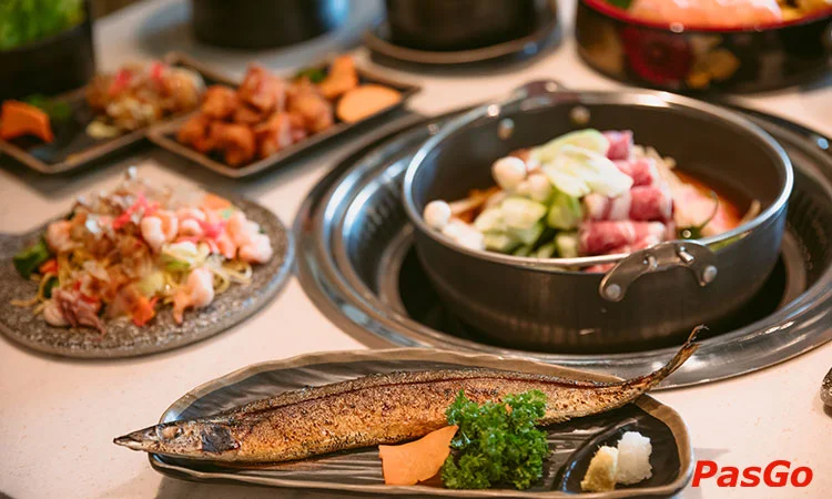 Nhà hàng Saju Sushi & BBQ Hoàng Quốc Việt Buffet Nhật Bản độc đáo 4