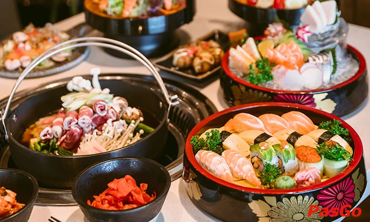 Nhà hàng Saju Sushi & BBQ Hoàng Quốc Việt Buffet Nhật Bản độc đáo 6