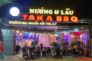Nhà hàng Taka BBQ Nguyễn Hữu Thọ Chuyên Nướng Lẩu Hàn Quốc 9