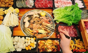 Nhà hàng Wang Buk Tây Hồ Buffet Nướng Lẩu bản đá Hàn Quốc  3