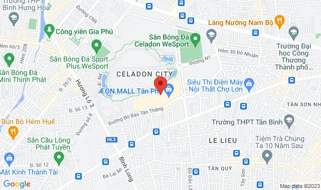 RF-26, Tầng 1, Aeon Mall Tân Phú Celadon, 30 Bờ Bao Tân Thắng, P. Sơn Ký, Q. Tân Phú