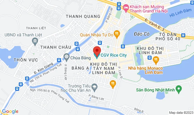  Rice City - Tầng G, Tòa nhà Trung Rice City Linh Đàm, Khu đô thị mới Tây Nam hồ Linh Đàm, P. Hoàng Liệt, Q. Hoàng Mai