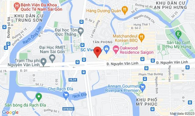 SC Vivo City, Tầng 4, Gian hàng 04-05B, Khu Đô Thị Mới Nam Sài Gòn, 1058 ĐL Nguyễn văn Linh, P. Tân Phong, Q. 7
