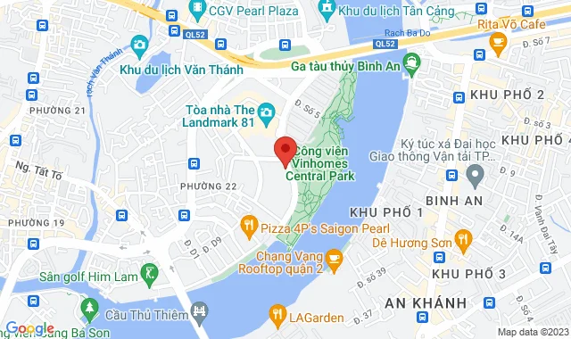 Shophouse 04, Park 5, Vinhomes Central Park, 208 đường Nguyễn Hữu Cảnh, P. 22, Q. Bình Thạnh