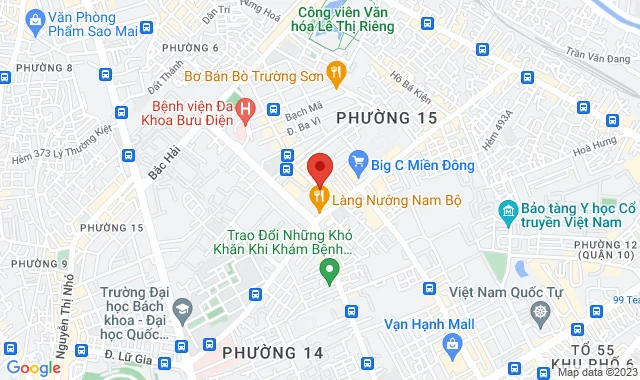 Số 01 Đường Đồng Nai, P. 15, Q. 10