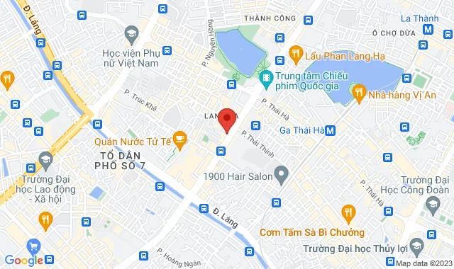 Số 02, Ngõ 36, Phố Láng Hạ, P. Thành Công, Q. Ba Đình, Hà Nội 