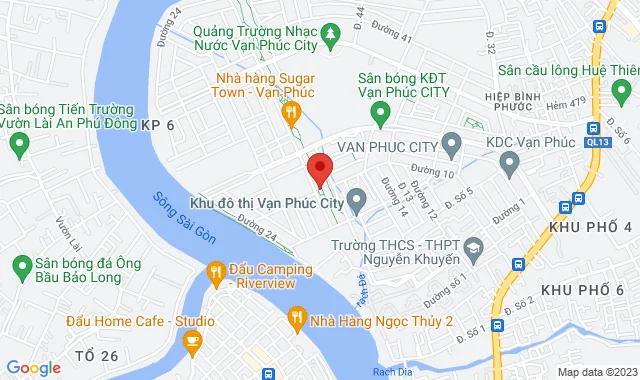 Số 1 đường 18, Khu đô thị Vạn Phúc, P. Hiệp Bình Phước, TP. Thủ Đức