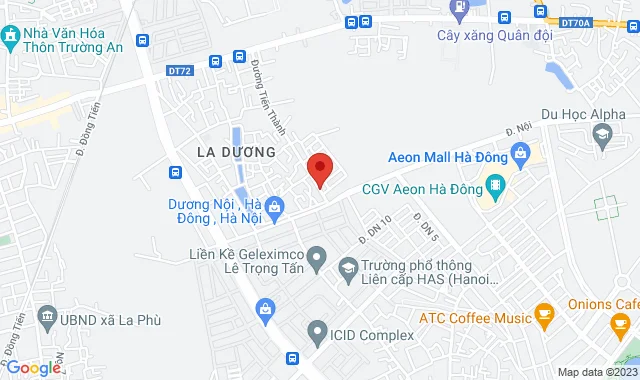 Số 1 Ngõ 158 đường Tiến Thành, P. Dương Nội, Q. Hà Đông, Hà Nội (gần AEON Hà Đông)