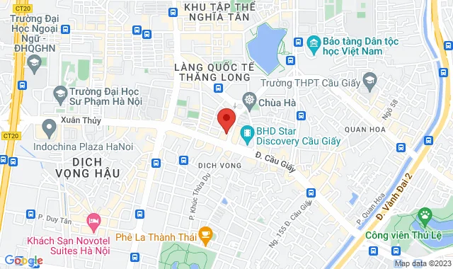 Số 1 Trần Đăng Ninh, P. Dịch Vọng, Q. Cầu Giấy