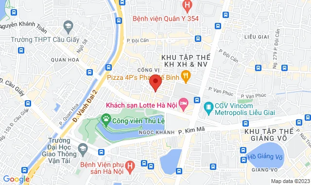 Số 100 Linh Lang, P. Cống Vị, Q. Ba Đình