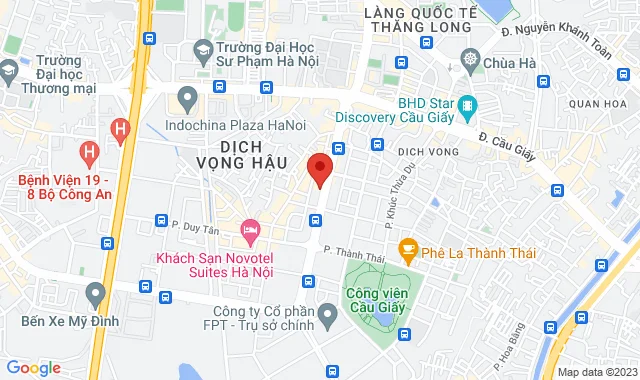 Số 103, Tòa nhà D5C Trần Thái Tông, P. Dịch Vọng, Q. Cầu Giấy