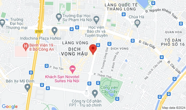 Số 103 D5A Trần Thái Tông, P. Dịch Vọng Hậu, Q. Cầu Giấy