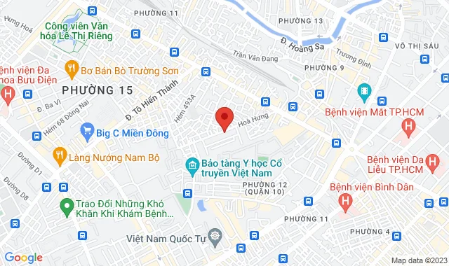 Số 103 đường Hòa Hưng, P. 12, Q. 10