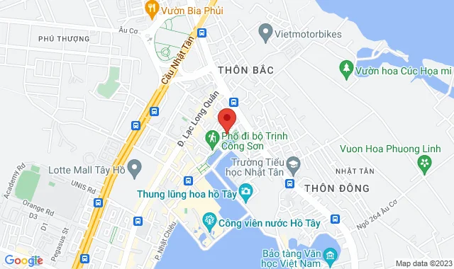 Số 109 Trịnh Công Sơn, P. Nhật Tân, Q. Tây Hồ