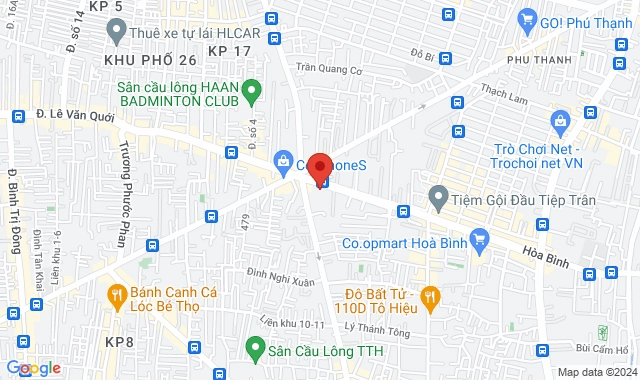Số 11/ 255 Hoà Bình, P. Hiệp Tân, Q. Tân Phú