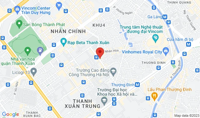 Số 112 đường Vũ Trọng Phụng, P. Thanh Xuân Trung, Q. Thanh Xuân