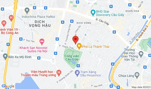 Số 12, Ngõ 1, Phố Dịch Vọng Hậu, P. Dịch Vọng, Q. Cầu Giấy