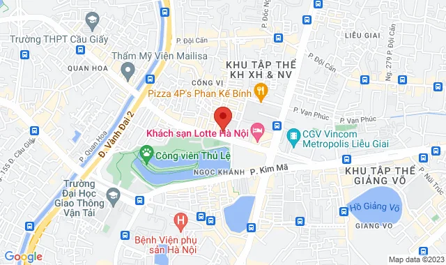 Số 12, Ngõ 9  Đào Tấn, P. Ngọc Khánh, Q. Ba Đình