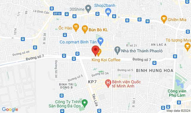 Số 120 Đường số 7, P. Bình Trị Đông B, Q. Bình Tân 