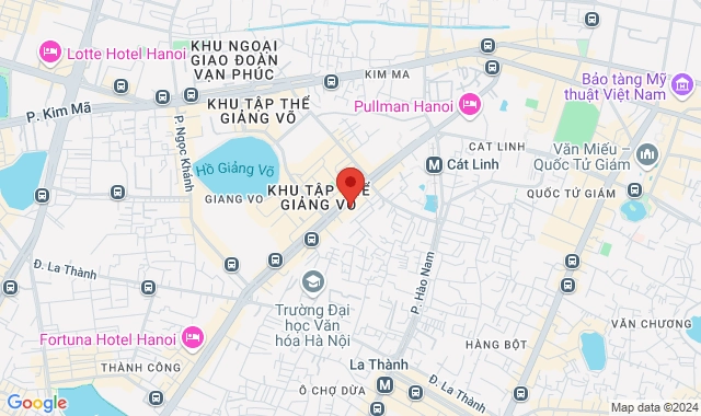 Số 122K1 Phố Giảng Võ, P. Cát Linh, Q. Đống Đa