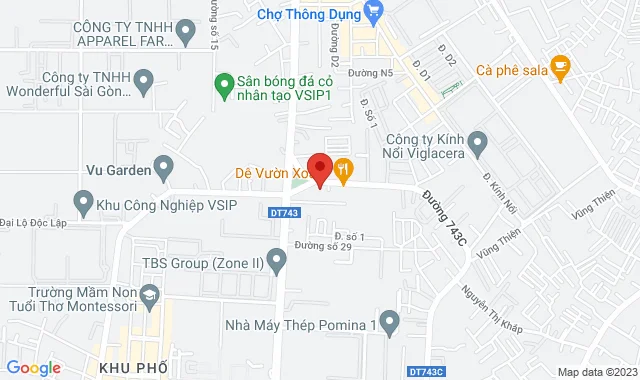 Số 1279E/F, Đường DT743A, Kp Chiêu Liêu , P Tân Đông Hiệp, TX Dĩ An, Bình Dương
