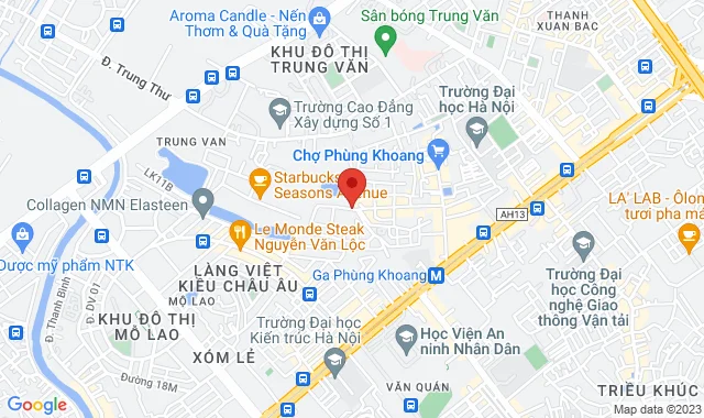 Số 13, Lô 6, Ngõ 67 Phùng Khoang, P. Trung Văn, Q. Nam Từ Liêm