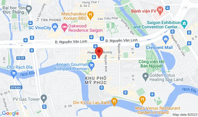 Số 138 Hà Huy Tập, Phú Mỹ Hưng, P. Tân Phong, Q. 7