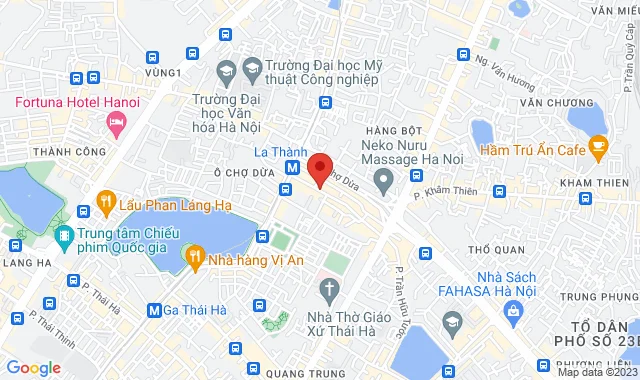 Số 15, Ngõ 9 Hoàng Cầu, P. Ô Chợ Dừa, Q. Đống Đa