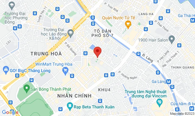 Số 159 Hoàng Ngân, P. Trung Hòa, Q. Cầu Giấy