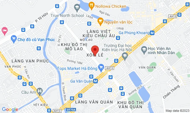 Số 16 Vũ Trọng Khánh, P. Mộ Lao, Q. Hà Đông