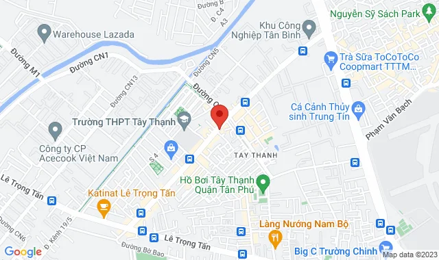Số 165 đường Tây Thạnh, P. Tây Thạnh, Q. Tân Phú