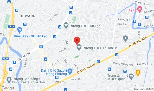 Số 167-169-171-173 Đường số 3, KDC Nam Hùng Vương, P. An Lạc, Q. Bình Tân